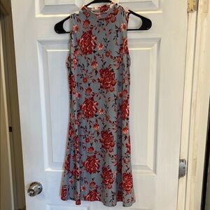 Mudd Red Floral Midi Dress